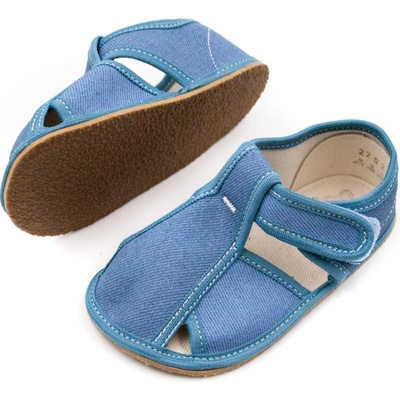 Baby Bare Shoes Slippers Denim