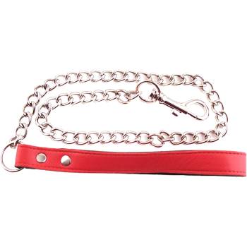 ROUGE Leather Leash Red