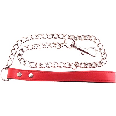 ROUGE Leather Leash Red