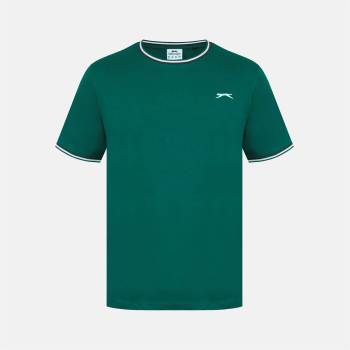 Slazenger Мъжка тениска Slazenger Slazenger Tipped T-Shirt Mens - Bottle Green
