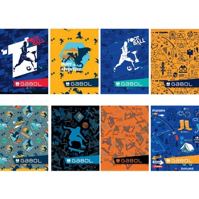 Gabol Тетрадка gabol А5 40л, ред - момчета