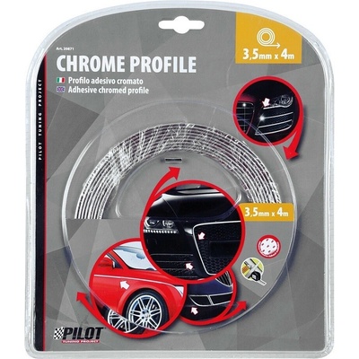 Lampa Lampa Italy, Samolepící lišta chrom 3,5mm x 4m – Zboží Mobilmania