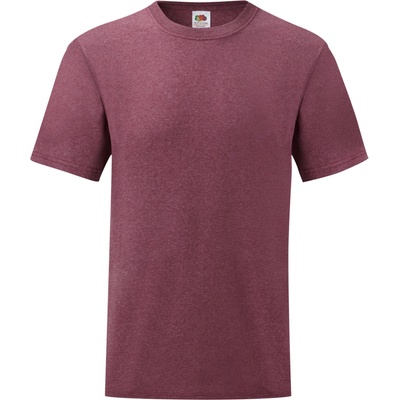 Fruit of the Loom pánske tričko heather burgundy