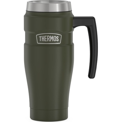 Thermos vodotěsný termohrnek s madlem 470 ml vojenská zelená