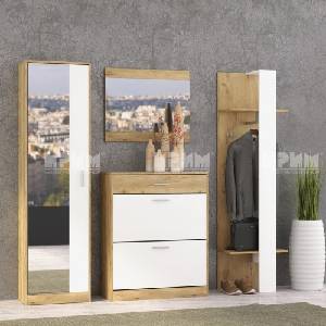 Bogdan Furniture I Портманто Модел 226 / 4047, Дъб дакота/Бяло