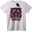NOONEBRAND Тениска Хелоуин Skull с Вещерска Шапка - L, White