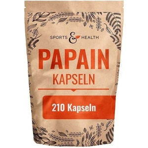 Sports & Health Solutions Папаин, 500 mg, 210 капсули, Sports & Health Solutions (710036 (PAPAI-210X))