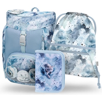 Baagl SET 3 Airy Polar: раница, пенал, торбичка GRS BAAGL | Sin | Момчешки | UNI