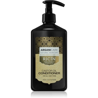 Arganicare Ricin хидратиращ и подхранващ балсам за растеж на косата за всички видове коса 400ml