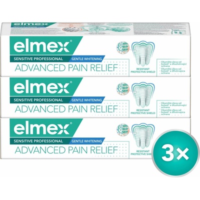 Elmex Sensitiv Professional Gentle Whitening 3 x 75 ml
