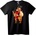 NOONEBRAND Коледна тениска Санта на елен - 7XL, Black