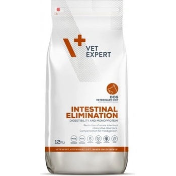 VetExpert Veterinary Diet Intestinal elimination dog - суха храна за кучета, за подпомагане на остра чревна малабсорбция и за ограничаване на чревната абсорбция, 12 кг, Vet Expert - Полша