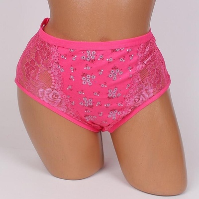 Памучна розова макси бикина