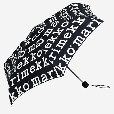 Marimekko Marilogo deštník skládací manuální mini černý