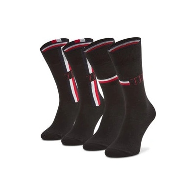 Tommy Hilfiger Комплект 2 чифта дълги чорапи мъжки 100001492 Черен (100001492)