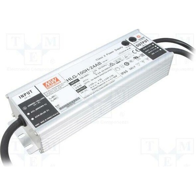 MEAN WELL HLG-100H-24AB Napájecí zdroj: spínaný; LED; 96W; 24VDC; 2,5÷4A; 90÷305VAC; IP65