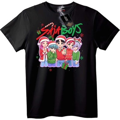 NOONEBRAND Тениска Sai Boys Коледа - 2XL, White