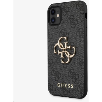 GUESS PU 4G Метален заден капак с лого за iPhone 11 Сив Guess | Lilav | ЖЕНИ | UNI