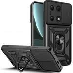 Tech-Protect Калъф с Предпазител за Камера и Стойка за Xiaomi Redmi Note 13 4G, Tech-Protect Kickstand Pro Case, Черен (5906302300310)