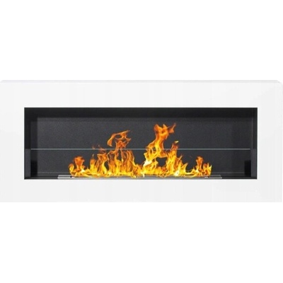 Biokominki Nástěnný bio krb GMT 90 x 40 x 12 cm bílý