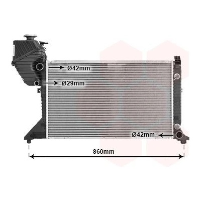 Chladič, chlazení motoru VAN WEZEL 30002343