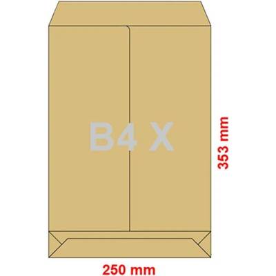 Obálky B4 X 250x353 mm dno tašky hnědé 448835