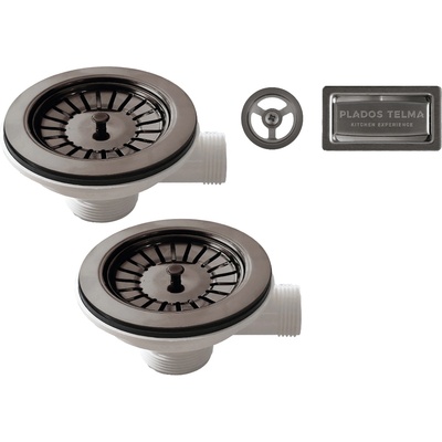 Plados Telma Plados pvd СИФОН И ПРЕЛИВНИК ЗА МИВКА С 2 КОР ЧЕР (kitpvd2)