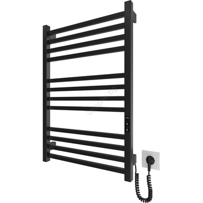 Mario Radiators Радиатор за баня (стълба) HF LONDON 165W/230V 77x53 cm, черен, десен (MR0036)