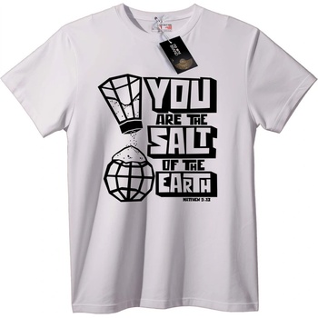 NOONEBRAND Тениска Вие сте солта на земята - 4XL, Black