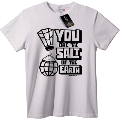 NOONEBRAND Тениска Вие сте солта на земята - 4XL, Black