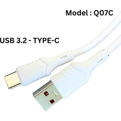 PAVAREAL Кабел Pavareal Q07C USB Type-C, 5A, 1m - Бял - 6976077830564 (6976077830564)