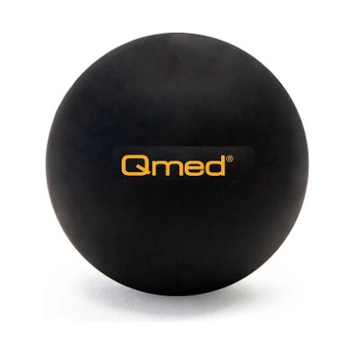 Qmed Lacrosse Ball - masážná loptčka čierna