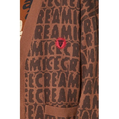 Icecream Жилетка с вълна ICECREAM Text Print Cardigan (IC24215)