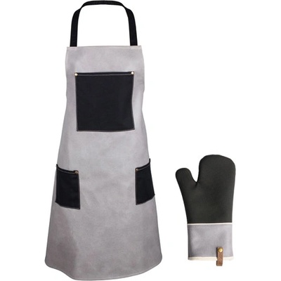 Gusta Set De Luxe zástěra + chňapka dárkové balení černý