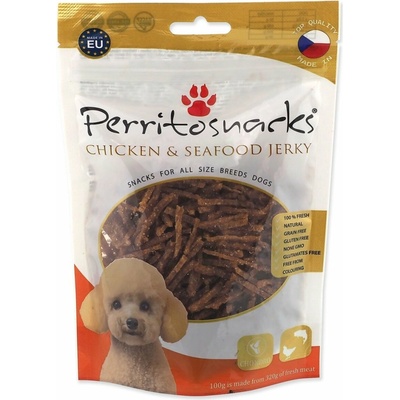 Perrito Chicken and Seafood Jerky 100 g