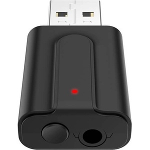 VIKEFON Безжичен блутут аудио приемник и предавател с 3.5 мм аудио жак - VIKEFON T10 2-in-1 Bluetooth Wireless Receiver and Transmitter (черен) (T10)