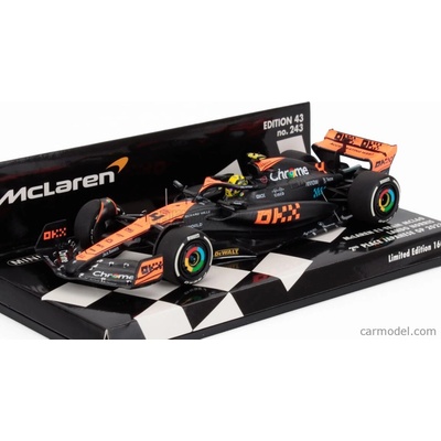 Minichamps Mclaren F1 Mcl60 Team Mclaren N 4 2nd Japan Gp 2023 Lando Norris Bílá Oranžová Černá 1:43