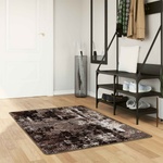 vidaXL Каса за килим MARSA Черно 80 x 200 cm Полиестер и PVC (42023375)