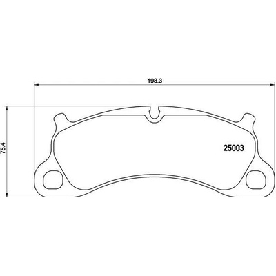 Sada brzdových platničiek kotúčovej brzdy BREMBO P 65 025