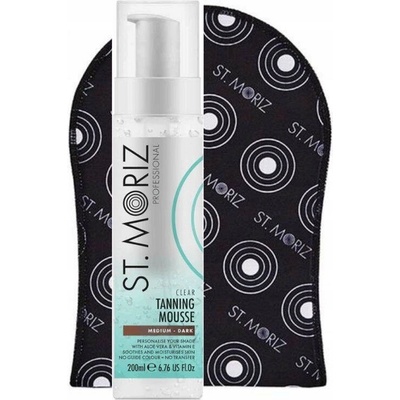 St. Moriz priehľadná samoopaľovacie pena Professional (Tanning Mousse Medium to Dark) 200 ml