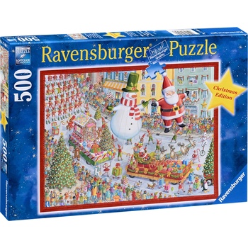 Ravensburger Пъзел Ravensburger от 500 части - Коледа идва! (17460)