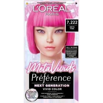 L'Oréal Préférence Meta Vivids полупостоянна боя за коса 75 ml нюанс 7.222 Meta Pink за жени