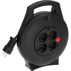 brennenstuhl Удължител на макара Brennenstuhl - Vario-line, 3G1.5, 10 m, черен (1093900)