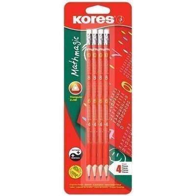 Kores Obyčejná tužka Mathmagic, 4 ks 1ks