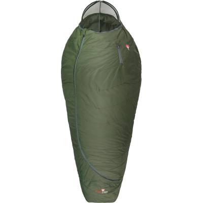 Grüezi bag Пухен спален чувал Grüezi bag Biopod Wolle Survival XXL Wide Synthetic sleeping bag - Greenery - размер 205 cm (513-1331-0111)