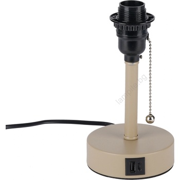 Brilagi - Настолна лампа TABLON с USB порт 1xE27/25W/230V бежова (BG3668)