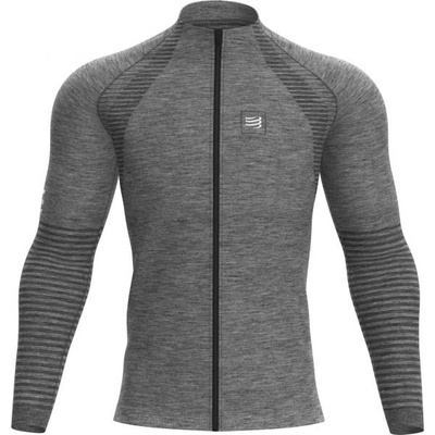 Compressport SEAMLESS ZIP SWEATSHIRT grey melange