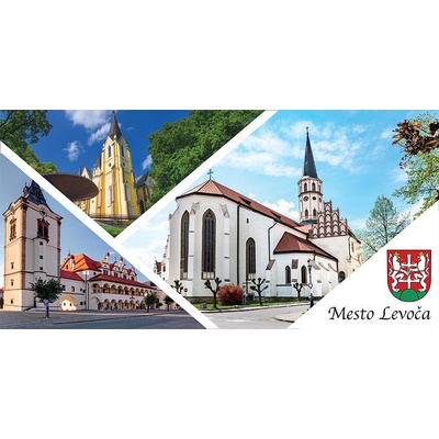 Mesto Levoča mix - ceduľa 30cm x 20cm Plechová tabuľa