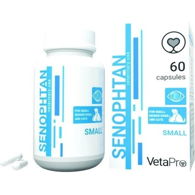 VetaPro Senophtan Small výživový doplnok pre staršie psy a mačky 60 cps
