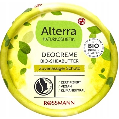 Alterra Naturkosmetik deodorant krém Bambucké máslo 50 ml